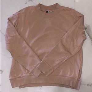 H&M Baby Pink Sweater w/ Open Slit on Side Size: S
